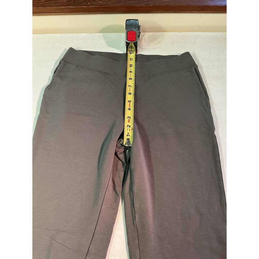 Pure Jill Affinity French Terry Slim Leg Pants Gray Small Pull On Pockets - Picture 5 of 6